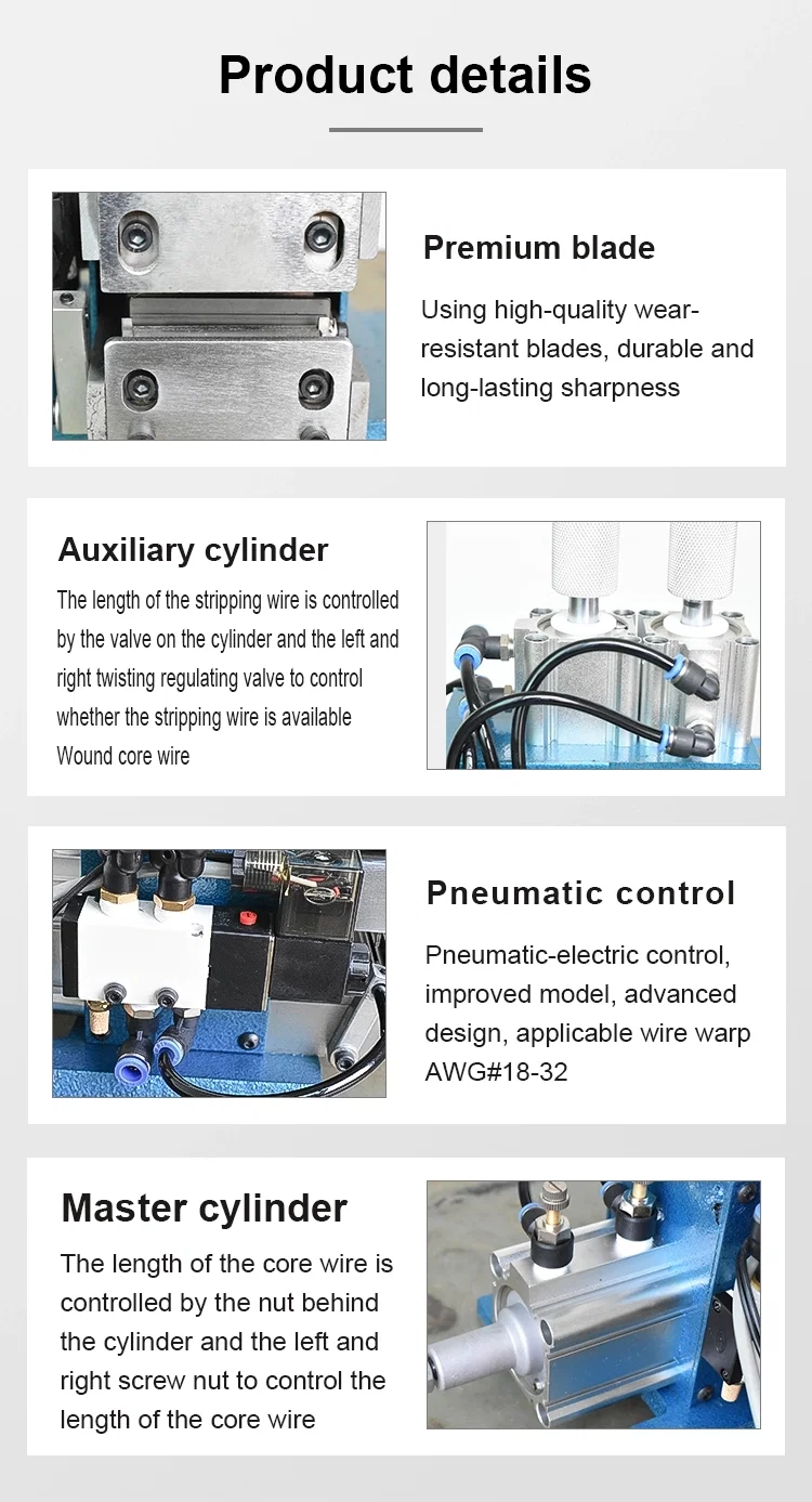 Pneumatic Wire Stripping Machine, Wire Stripping Twisting Machine, Pneumatic Wire Stripping Twisting, Parallel Wire Twisting Machine 