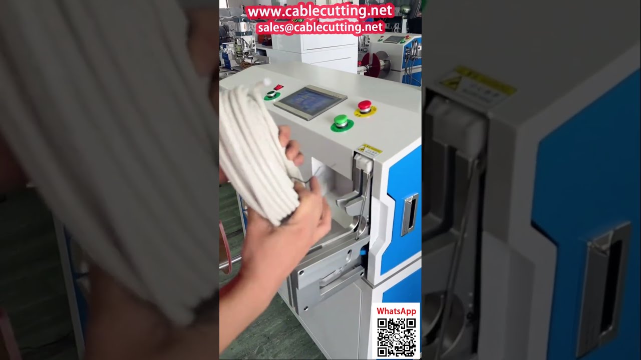 同轴电缆复绕计米机 | 大卷转小卷高效分切设备