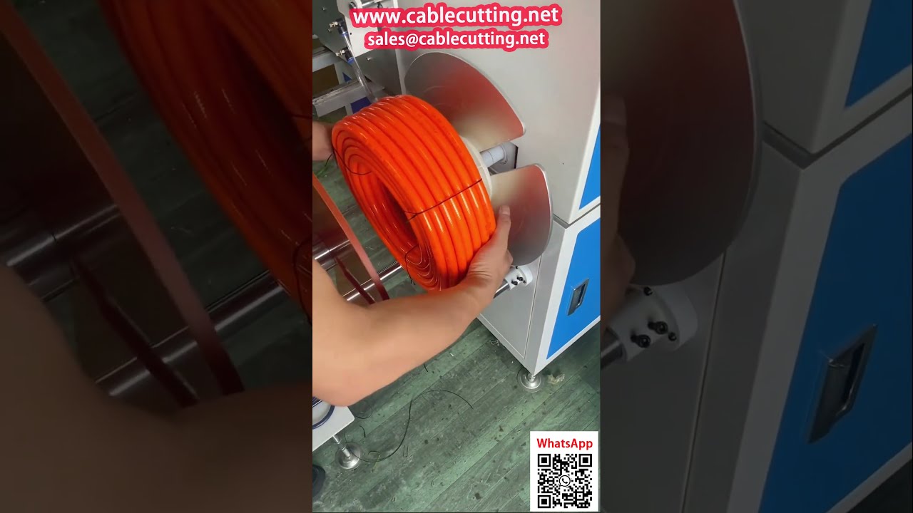 高压编织胶管自动排线计米收卷机 | 高效精准收卷设备