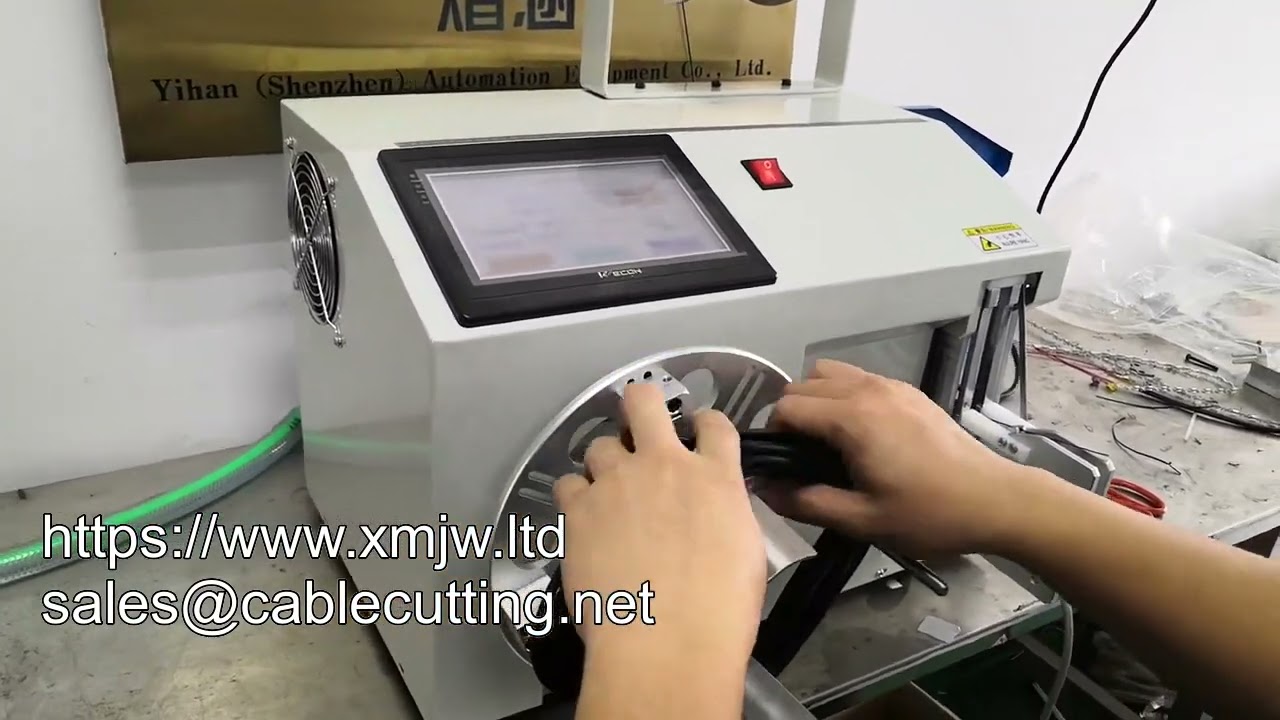 全自动低价电机铜线绕线绑线一体机出售