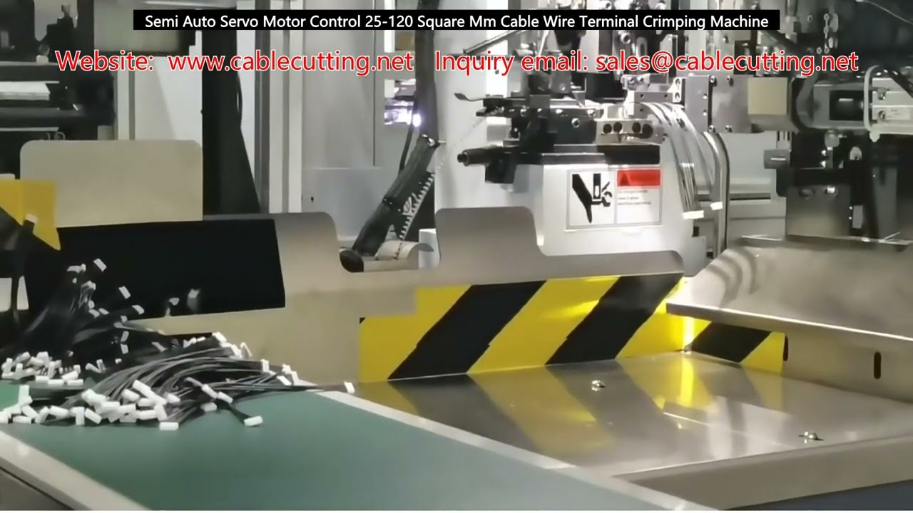 半自动伺服电机控制 25-120 平方毫米电缆端子压接机