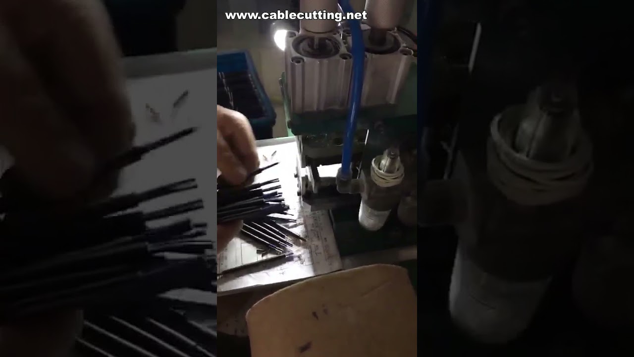 气动垂直电线剥皮扭线机 | 高效自动化线束加工设备