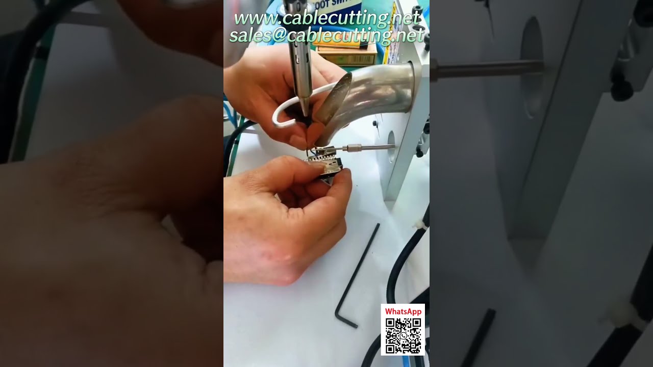 半自动焊接机搭配单点通用定位夹具，提升线束加工效率