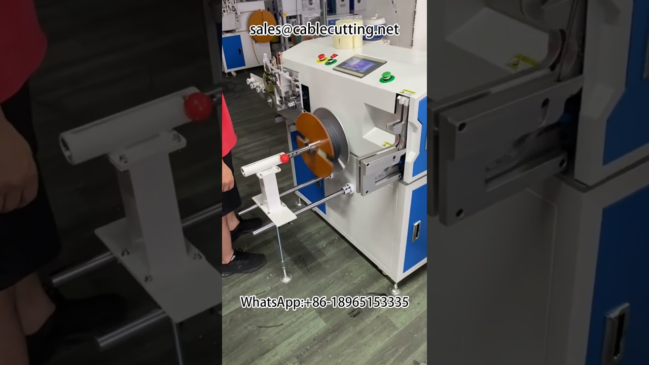 全自动米数计数、分拣、裁切、绕线、扎线一体机，整齐排列#diy