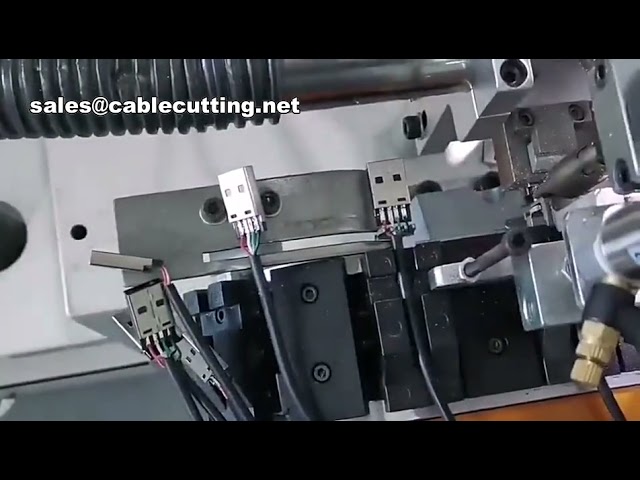USB数据线自动焊接机 | 工厂流水线高效焊接连接器